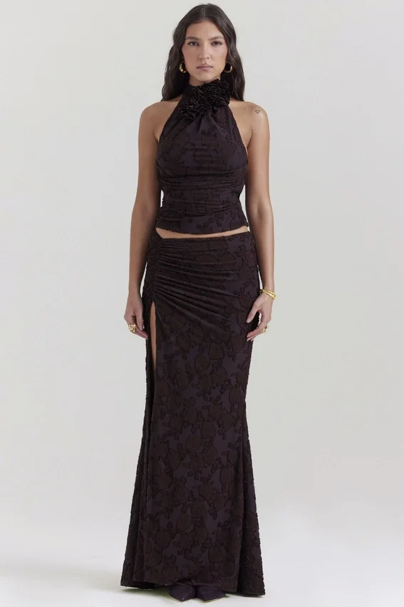 Kyra Cocoa Halter Top Kyra Cocoa Halter Top