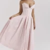 Lady Ballerina Pink Strapless Midi Dress Lady Ballerina Pink Strapless Midi Dress