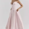 Lady Ballerina Pink Strapless Midi Dress Lady Ballerina Pink Strapless Midi Dress