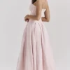 Lady Ballerina Pink Strapless Midi Dress Lady Ballerina Pink Strapless Midi Dress