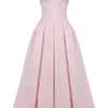 Lady Ballerina Pink Strapless Midi Dress Lady Ballerina Pink Strapless Midi Dress