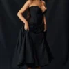 Lady Black Strapless Midi Dress Lady Black Strapless Midi Dress