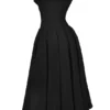Lady Black Strapless Midi Dress Lady Black Strapless Midi Dress