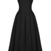Lady Black Strapless Midi Dress Lady Black Strapless Midi Dress