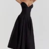 Lady Black Strapless Midi Dress Lady Black Strapless Midi Dress