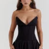 Lady Black Strapless Midi Dress Lady Black Strapless Midi Dress