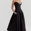 Lady Black Strapless Midi Dress Lady Black Strapless Midi Dress