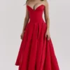 Lady Scarlet Strapless Midi Dress Lady Scarlet Strapless Midi Dress