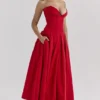 Lady Scarlet Strapless Midi Dress Lady Scarlet Strapless Midi Dress