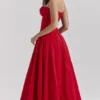Lady Scarlet Strapless Midi Dress Lady Scarlet Strapless Midi Dress