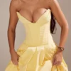 Lady Sunshine Strapless Tulle Midi Dress Lady Sunshine Strapless Tulle Midi Dress