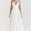 Lady White Strapless Midi Dress Lady White Strapless Midi Dress