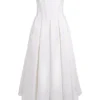 Lady White Strapless Midi Dress Lady White Strapless Midi Dress