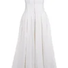 Lady White Strapless Midi Dress Lady White Strapless Midi Dress