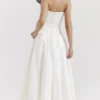 Lady White Strapless Midi Dress Lady White Strapless Midi Dress