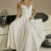 Lady White Strapless Midi Dress Lady White Strapless Midi Dress
