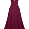 Lady Wine Strapless Midi Dress Lady Wine Strapless Midi Dress