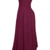 Lady Wine Strapless Midi Dress Lady Wine Strapless Midi Dress