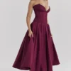 Lady Wine Strapless Midi Dress Lady Wine Strapless Midi Dress