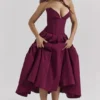 Lady Wine Strapless Midi Dress Lady Wine Strapless Midi Dress