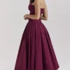 Lady Wine Strapless Midi Dress Lady Wine Strapless Midi Dress