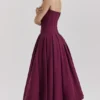 Lady Wine Strapless Midi Dress Lady Wine Strapless Midi Dress