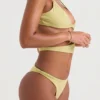 Lafayette Olive Asymmetric Cutout Swimsuit
