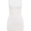 Laguna White Stretch Knit Mini Dress Laguna White Stretch Knit Mini Dress