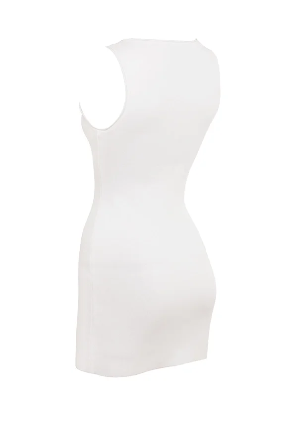Laguna White Stretch Knit Mini Dress Laguna White Stretch Knit Mini Dress