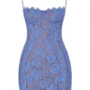 Lala Lavender Lace Mini Dress Lala Lavender Lace Mini Dress