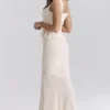Lana Vintage Cream Cotton Broderie Anglais Maxi Skirt Lana Vintage Cream Cotton Broderie Anglais Maxi Skirt
