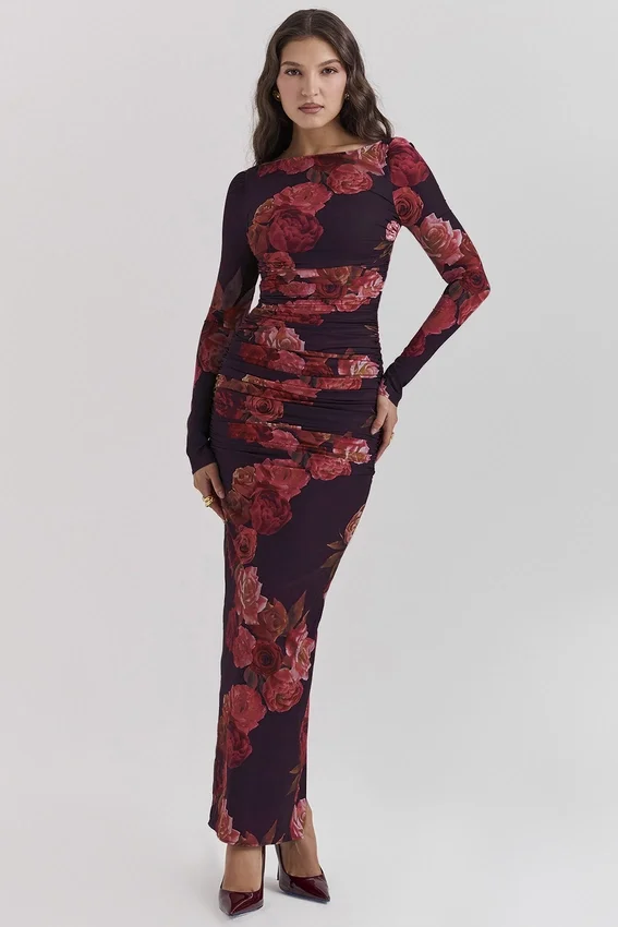 Lanetta Romantic Floral Maxi Dress Lanetta Romantic Floral Maxi Dress