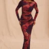 Lanetta Romantic Floral Maxi Dress Lanetta Romantic Floral Maxi Dress