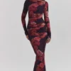 Lanetta Romantic Floral Maxi Dress Lanetta Romantic Floral Maxi Dress