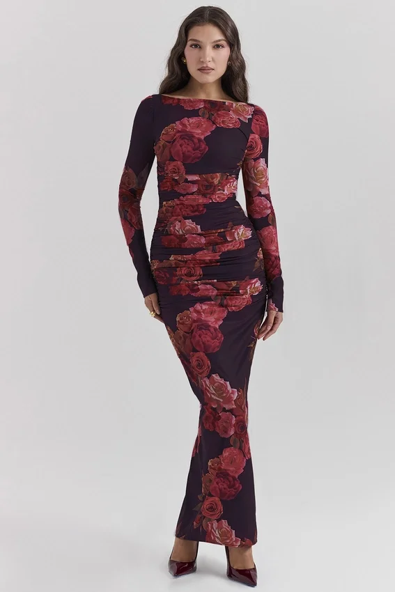 Lanetta Romantic Floral Maxi Dress Lanetta Romantic Floral Maxi Dress