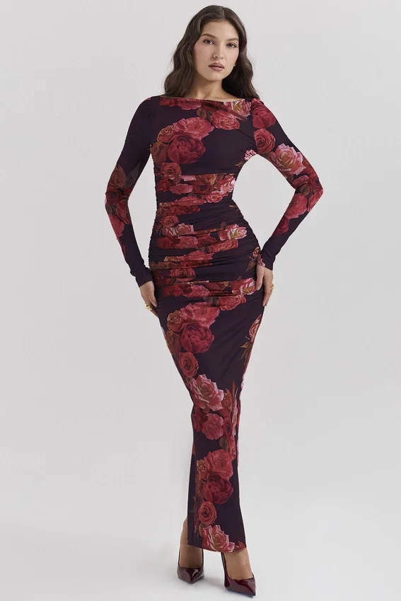Lanetta Romantic Floral Maxi Dress Lanetta Romantic Floral Maxi Dress