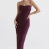Lani Merlot Corset Maxi Dress Lani Merlot Corset Maxi Dress