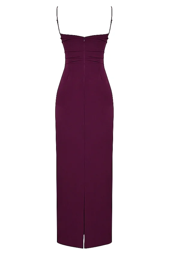Lani Merlot Corset Maxi Dress Lani Merlot Corset Maxi Dress