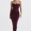Lani Merlot Corset Maxi Dress Lani Merlot Corset Maxi Dress