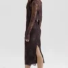 Larra Bitter Chocolate Lace Corset Midi Dress & Bolero Larra Bitter Chocolate Lace Corset Midi Dress & Bolero