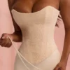 Larra Vintage Ivory Strapless Lace Corset Top Larra Vintage Ivory Strapless Lace Corset Top