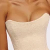 Larra Vintage Ivory Strapless Lace Corset Top Larra Vintage Ivory Strapless Lace Corset Top
