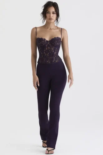 Laurel Night Shade High Waisted Trousers