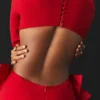 Lavele Red Bow Maxi Dress Lavele Red Bow Maxi Dress