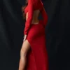 Lavele Red Bow Maxi Dress Lavele Red Bow Maxi Dress