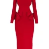 Lavele Red Bow Maxi Dress Lavele Red Bow Maxi Dress