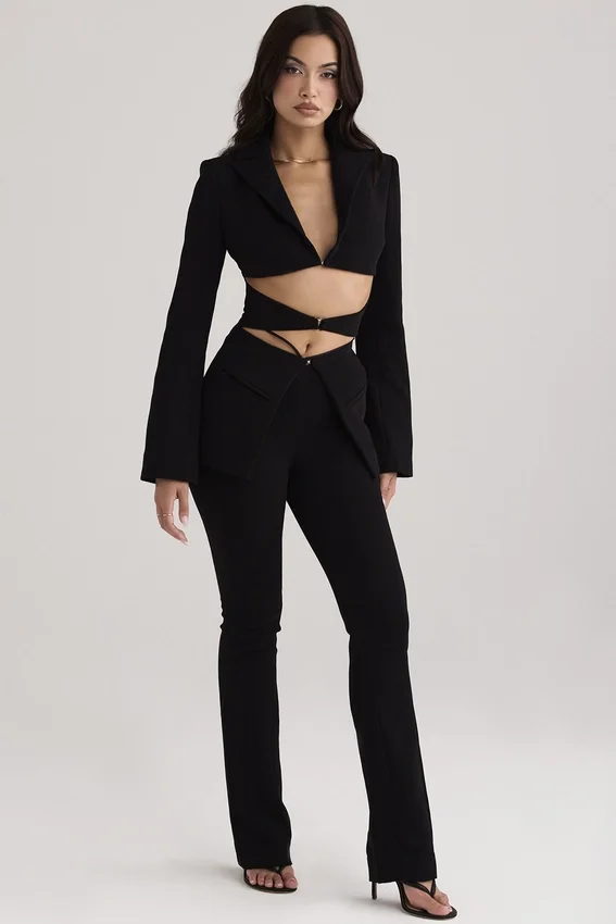 Layla Black V-Front Trousers Layla Black V-Front Trousers