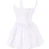 Le Puff White Cotton Tulle Mini Dress Le Puff White Cotton Tulle Mini Dress