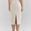 Lena Cream Boucle Pencil Midi Skirt Lena Cream Boucle Pencil Midi Skirt