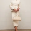 Lena Cream Boucle Pencil Midi Skirt Lena Cream Boucle Pencil Midi Skirt